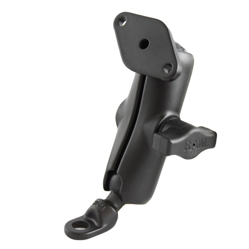 RAM-B-180U :: RAM Double Ball Mount with 9mm Angled Bolt Head Adapter