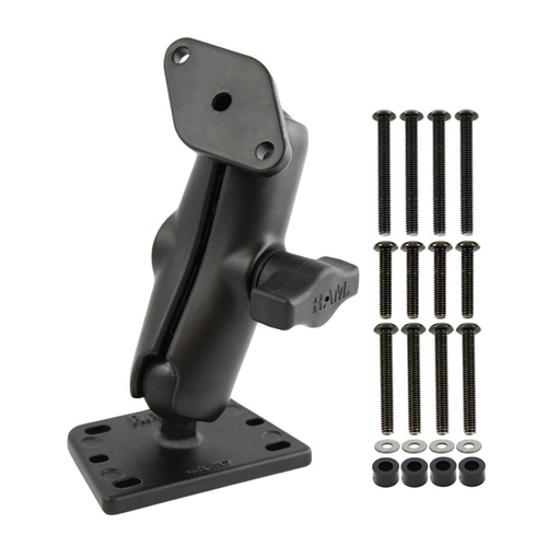 RAM-B-182U :: RAM Centered Reservoir Cover Double Ball Mount