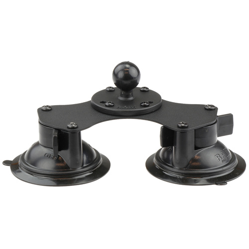 RAM-B-189B-202U :: RAM Twist-Lock™ Dual Suction Cup Base with Ball