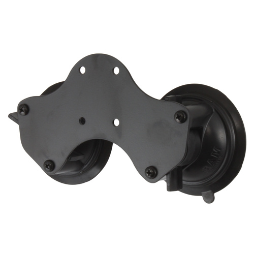 RAM-B-189BU :: RAM Twist-Lock Dual Suction Cup Base
