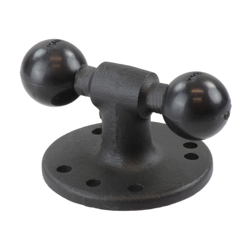 RAM-B-217U :: RAM Double Ball Adapter with Round Base - B Size