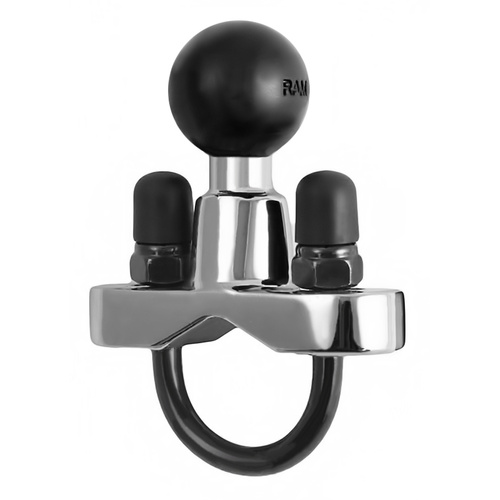 RAM-B-231CHU :: RAM Chrome Handlebar U-Bolt Base for Rails 0.5" to 1" in Diameter