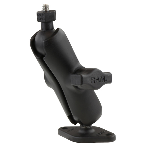 RAM Tough-Ball™ Mount with 1/4"-20 Threaded Stud & Diamond Plate