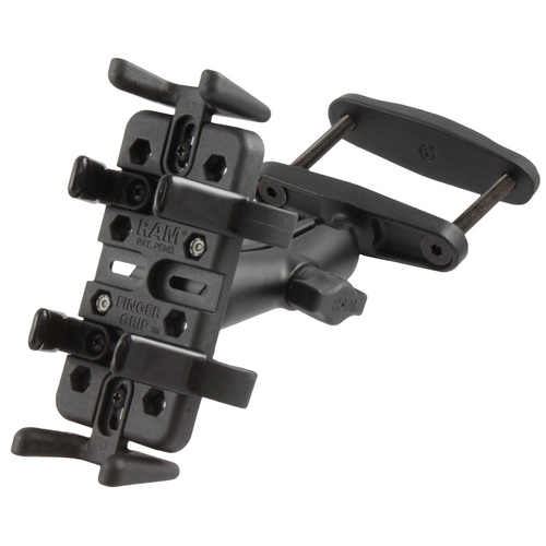 RAM-B-247-3-UN4U :: RAM Finger-Grip™ Universal Holder with 3" Square Post Clamp Mount
