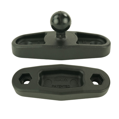 RAM-B-247U-3NH :: RAM Square Post Clamp Base for Posts up to 3" Wide Without Hardware