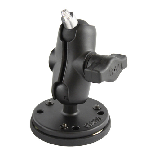 RAM Triple Magnetic Double Ball Mounts 1/4"-20 Threaded Stud