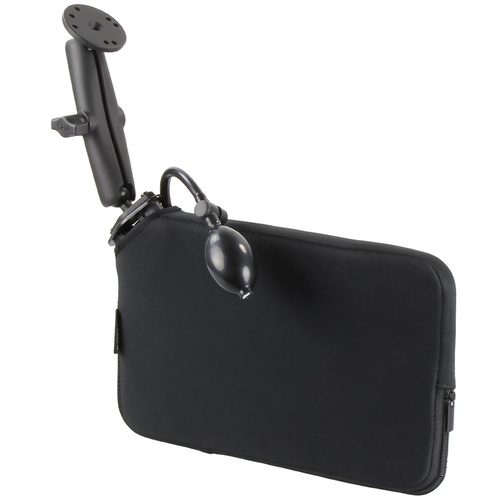 RAM-B-407-C-202-PUMPU :: RAM Tough-Wedge Mount with Round Plate And Expansion Pouch