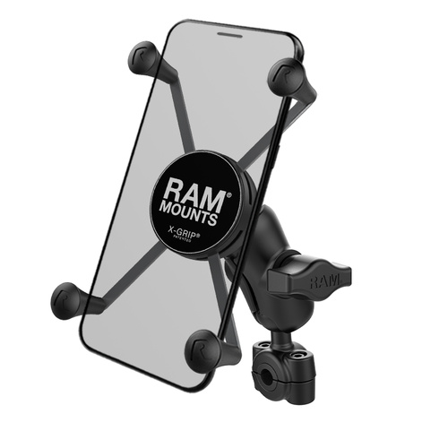 RAM X-Grip Large Phone Mount with Torque™ Small Rail Base - Short Arm