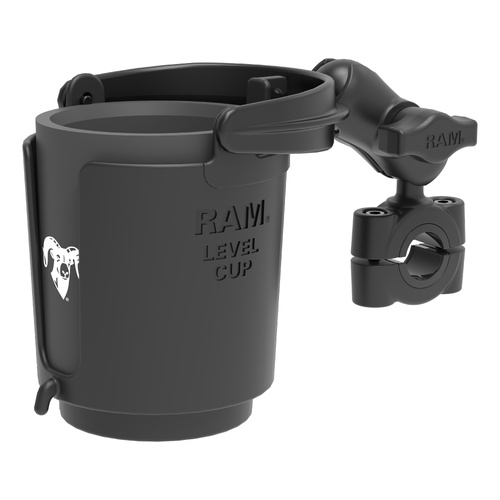 RAM-B-408-75-1-A-132U :: RAM Level Cup™ 16oz Drink Holder with RAM Torque™ Medium Rail Base