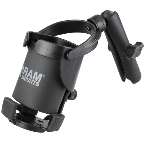 RAM-B-417B-C-201U :: RAM Level Cup™ XL 32oz Drink Holder with Double Socket Arm