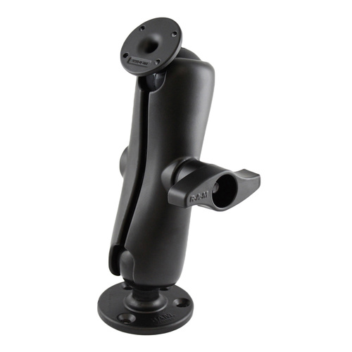 RAM-D-101-254U :: RAM Ball Mount with Round AMPS Plate and Large Round Plate - Medium