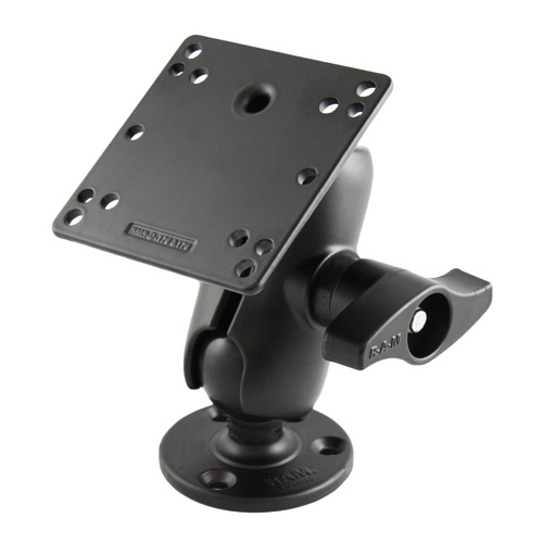 RAM-D-101-C-ID1U :: RAM Double Ball Mount with 100x100mm VESA Plate - D Size Short