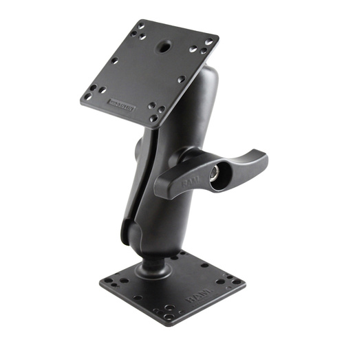 RAM-D-101-NEC1U :: RAM Double Ball Mount with Two 100x100mm VESA Plates and Large Knob