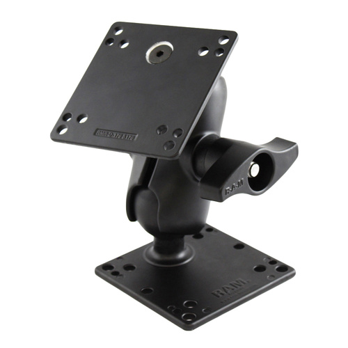 RAM-D-101U-C-RAY1 :: RAM Double Ball Mount with Two Steel Reinforced 100x100mm VESA Plates