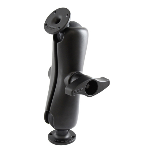 RAM-D-102U :: RAM Double Ball Mount with Two Round AMPS Plates