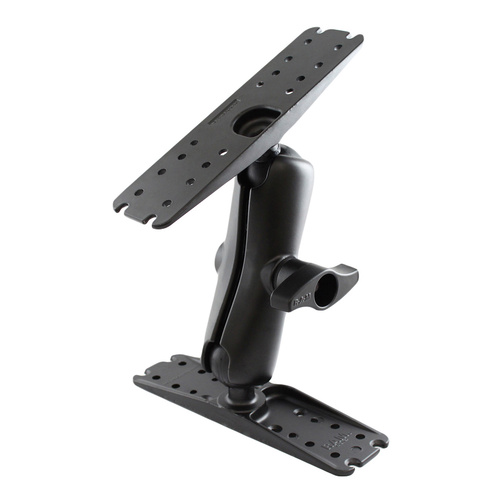 RAM-D-133U :: RAM Double Ball Mount with Two Large Marine Electronic Plates
