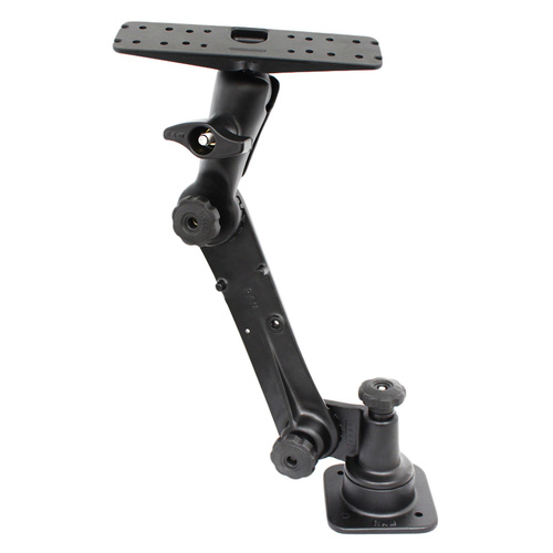 RAM-D-162H-MC1 :: RAM Ratchet™ Extended Horizontal Mount with Large Electronics Plate