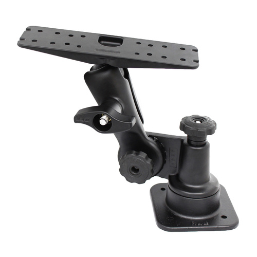 RAM-D-162H-MC5 :: RAM Ratchet™ Horizontal Mount with Large Electronics Plate