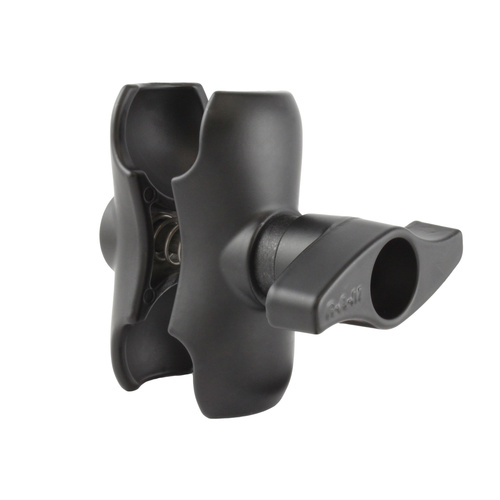 RAM-D-201U-C-MI1 :: RAM Double Socket Arm with Jam Nut - D Size Short