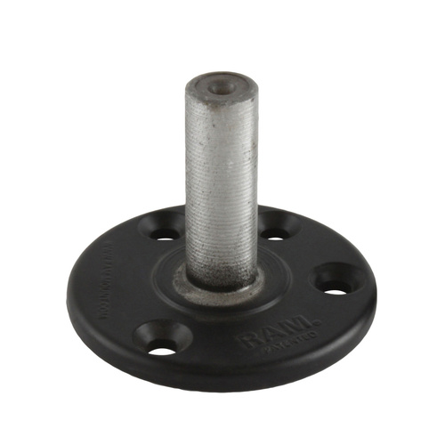 RAM-D-202PU :: RAM Large Round Plate with 1/2" NPT Post