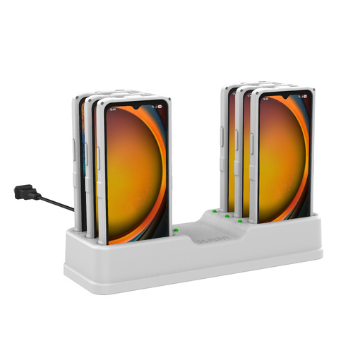 RAM-DOCK-6G-SAM84CPU-GRY :: RAM 6-Port Dock for XCover7, 7 Pro & 6 Pro with OEM or RAM Skin™ Gray