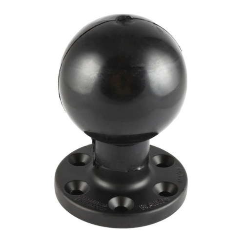 RAM-E-202U-SYM1 :: RAM Large Round Plate with 6-Hole Pattern and Ball - E Size