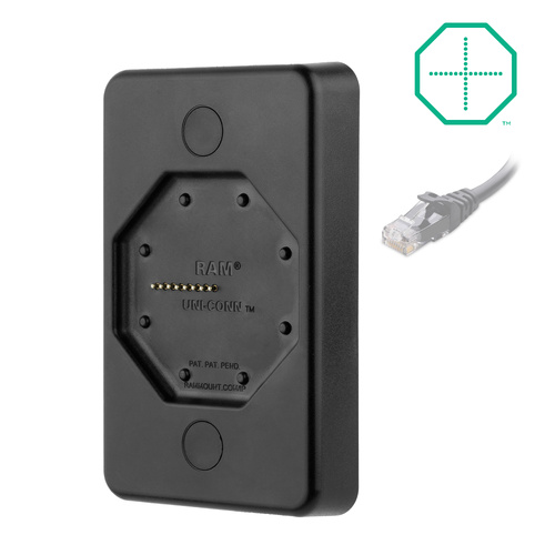RAM-GDS-DOCK-W4-POEU ::GDS Uni-Conn™ Powered Wall Dock with PoE