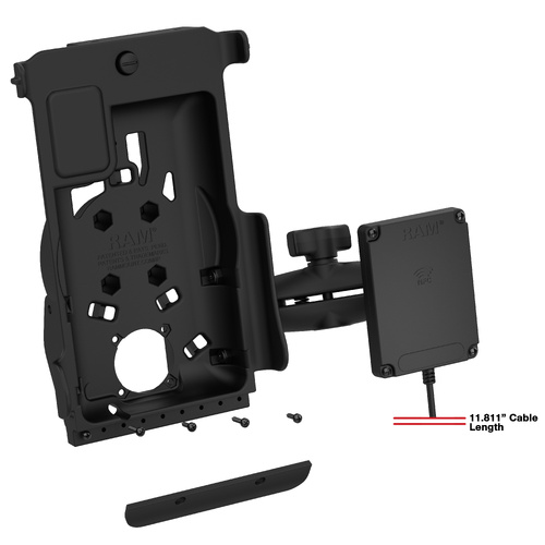 RAM-GDS-DOCKB-SAM62-NFCU :: GDS VEHICLE DOCK BASE FOR SAMSUNG TAB ACTIVE 2 & ACTIVE 3 FOR NFC EXTENDER