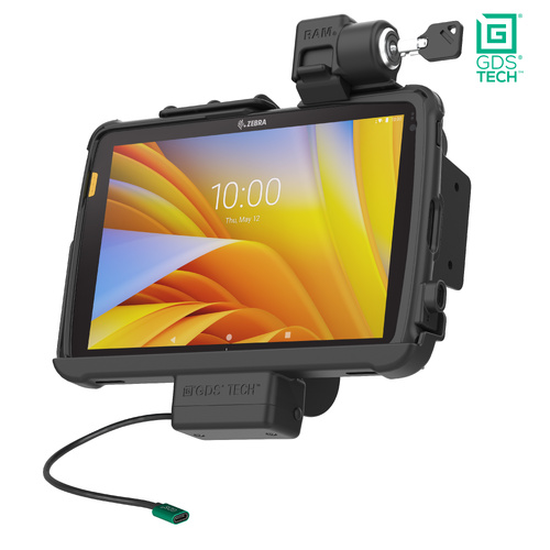 RAM-GDS-DOCKL-ZE21PU :: GDS VEHICLE LOCKING DOCK FOR ZEBRA ET40/45 10" TABLET IN INTELLISKIN