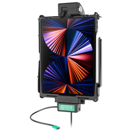 RAM-GDS-DOCKLF-AP37CPU :: GDS VEHICLE LOCKING DOCK USBC W/ FAN FOR INTELLISKIN NG FOR APPLE IPAD PRO 12.9" 5TH GEN