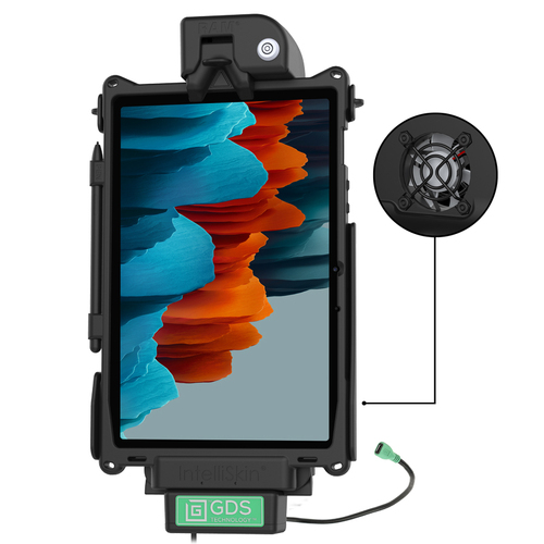 RAM-GDS-DOCKLF-SAM76U :: GDS VEHICLE LOCKING DOCK MUSB W/ FAN FOR SAMSUNG TAB S7 11.0" SM-T870