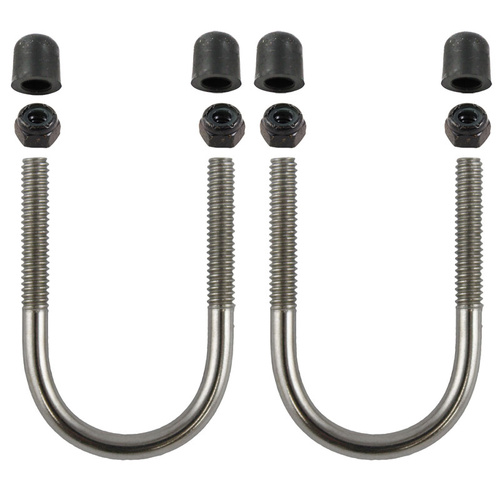 RAM Stainless Steel U-Bolt Hardware Pack for Rails 1" to 1.25"