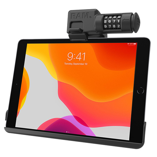 RAM EZ-Roll'r™ Combo Locking Holder for iPad 7th-9th Gen & Air 3