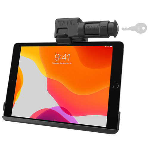 RAM EZ-Roll'r™ Keyed Locking Holder for iPad 7th-9th Gen & Air 3