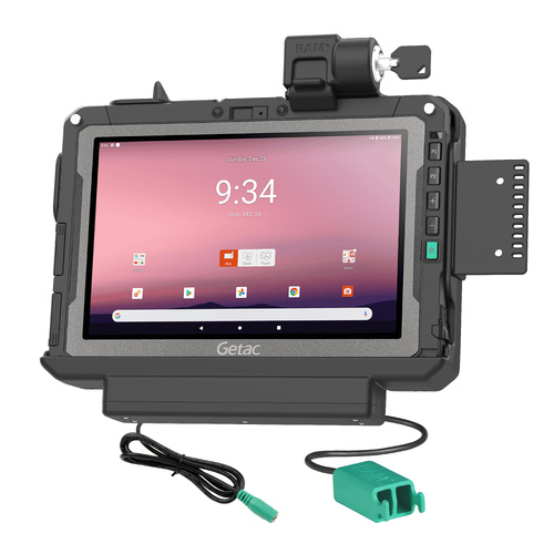 RAM Locking Power + Dual USB Data Dock for Getac ZX10