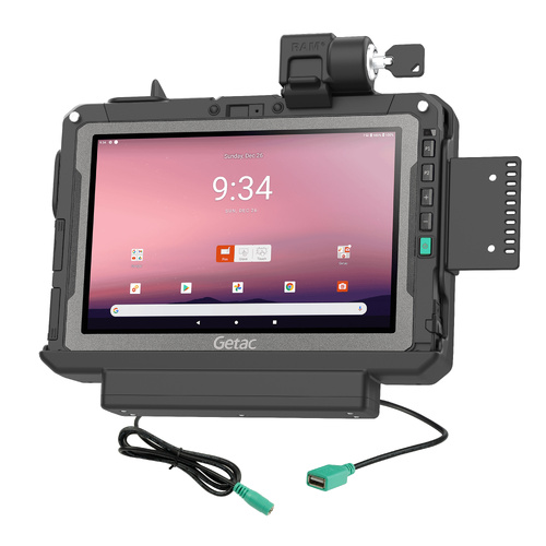 RAM Locking Power + Data Dock for Getac ZX10