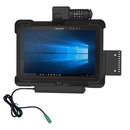 RAM-HOL-HON9PCLU :: RAM Combo Locking Powered Dock for Honeywell RT10 Tablet