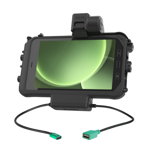 RAM-HOL-SAM58CPT-1AU :: RAM Thin-Dock™ Power + Single USB Dock for Tab Active5 & 3