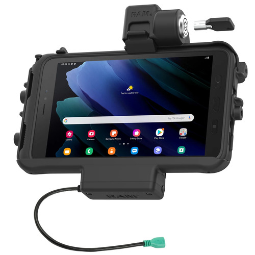 RAM-HOL-SAM58PKLTU :: UNPKD RAM POWER ONLY KEYED LOCKING THIN DOCK WITH NFC FOR TA2 AND TA3
