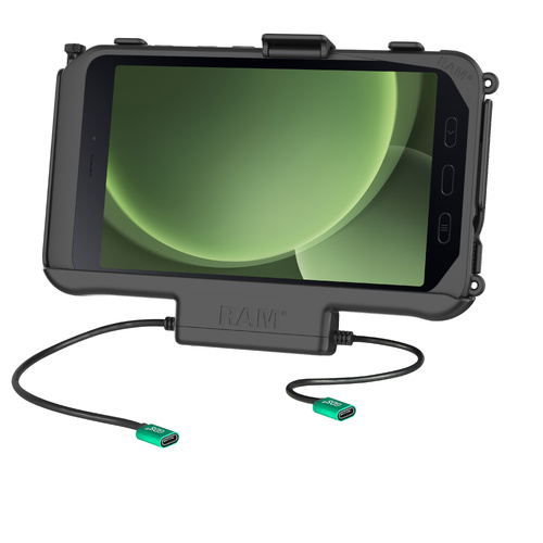 RAM-HOL-SAM60CP-CU :: RAM USB-C Powered Dock + USB-C Data for Samsung Tab Active5 & 3