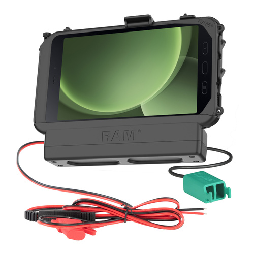 RAM Power + Dual USB Dock for Tab Active5 & 3 with Speaker Box