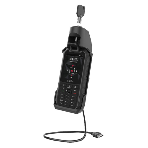 RAM-HOL-SNM1PLU :: RAM EZ-Roll'r™ Powered Locking Dock for Sonim XP5s