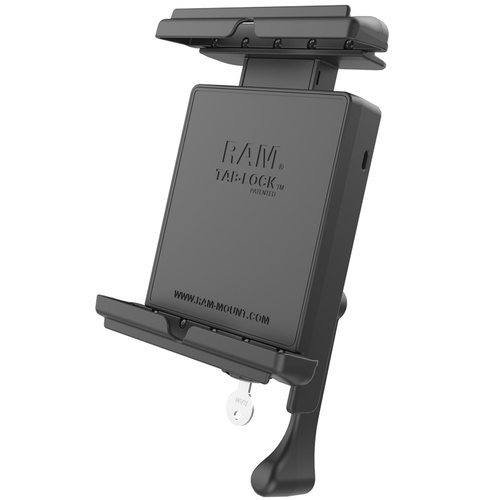 RAM-HOL-TABL12U :: RAM Tab-Lock Universal Spring Loaded Holder For 8" Tablets With Case