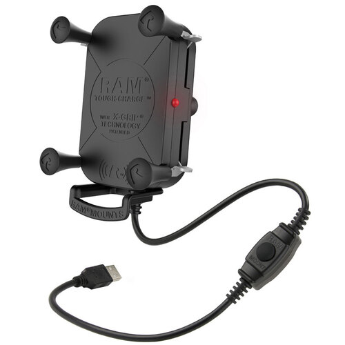 RAM-HOL-UN12WB :: RAM Tough-Charge with X-Grip 10W Waterproof Wireless Charging Holder