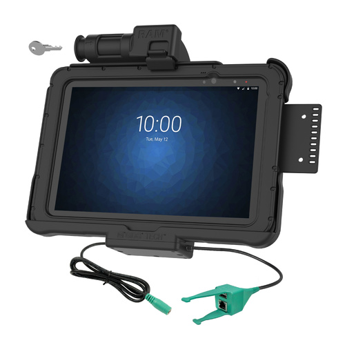 GDS Key Locking Power + USB-A & RJ45 Dock for Zebra ET5x 10.1"