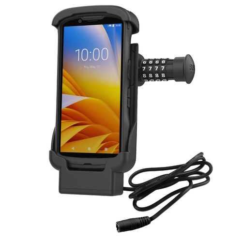 RAM-HOL-ZE17CL-2U :: RAM Combo-Locking Form-Fit Powered Dock for Zebra TC53 & TC58