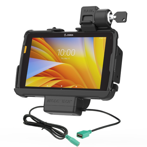Locking RAM Tough-Dock™ Power + Data for Zebra ET4x 8" Tablet