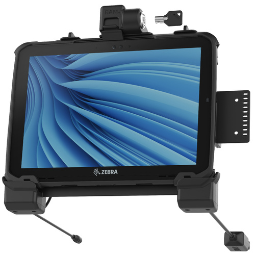 RAM Power + Dual USB Locking Dock for Zebra ET8x 2-in-1 Tablet