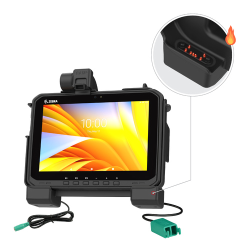RAM Power + Dual USB Dock for Zebra ET6x - Heated Pins