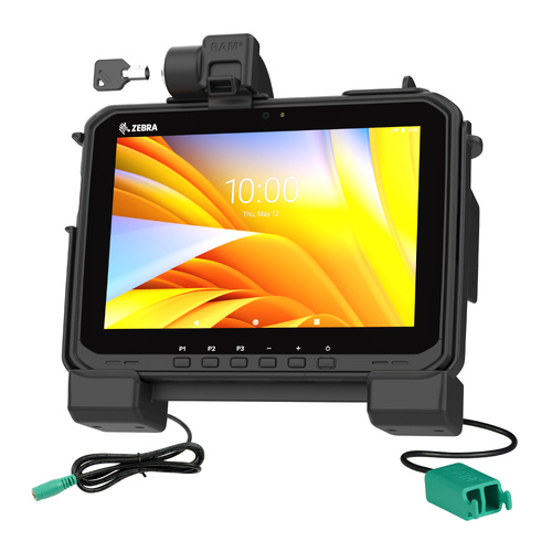 RAM Power + Dual USB Locking Dock for Zebra ET6x